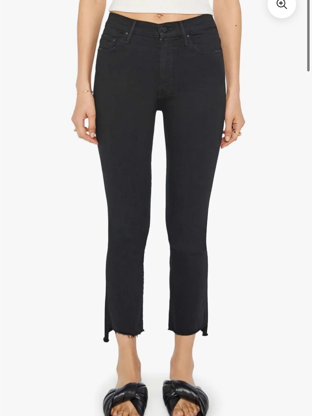 EUC MOTHER insider crop step fray size 29